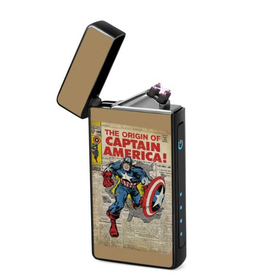 Lighter : Captain America Comics (front, open lid)