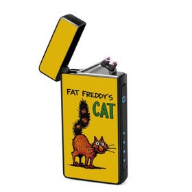 Lighter : Fat Freddy's Cat (front, open lid)