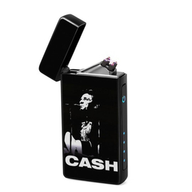 Lighter : Johnny Cash (front, open lid)