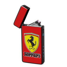 Lighter : Ferrari - Classic Red (front, open lid)