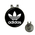 Golf Hat Clip with Ball Marker : Adidas (trefoil) - black-white
