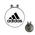 Golf Hat Clip with Ball Marker : Adidas (mountain) - white-black