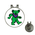 Golf Hat Clip with Ball Marker : Grateful Dead - Dancing Bear (Green-White)