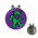 Golf Hat Clip with Ball Marker : Grateful Dead - Dancing Bear (Green-Purple)