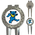 Golf Divot Repair Tool : Grateful Dead - Dancing Bear (Blue-White)