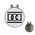 Golf Hat Clip with Ball Marker :  Dead Can Dance (grey-black)