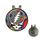 Golf Hat Clip with Ball Marker : Grateful Dead - Steal Your Face - Fractal