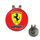 Golf Hat Clip with Ball Marker : Ferrari