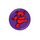 Golf Ball Marker : Grateful Dead - Dancing Bear (Red-Purple)