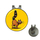 Golf Hat Clip with Ball Marker : Fat Freddy's Cat